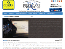 Tablet Screenshot of 1st-care.org